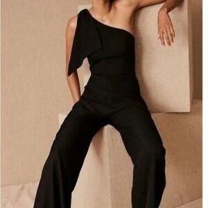 BHLDN anthropologie black romper,